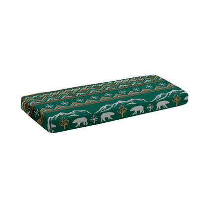 Polar Bear Knitted Pattern Print Piano Keyboard Cover
