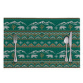 Polar Bear Knitted Pattern Print Placemat
