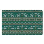 Polar Bear Knitted Pattern Print Polyester Doormat