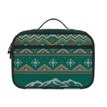 Polar Bear Knitted Pattern Print Portable Lunch Bag