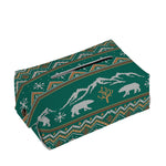Polar Bear Knitted Pattern Print Rectangle Tissue Box Cover