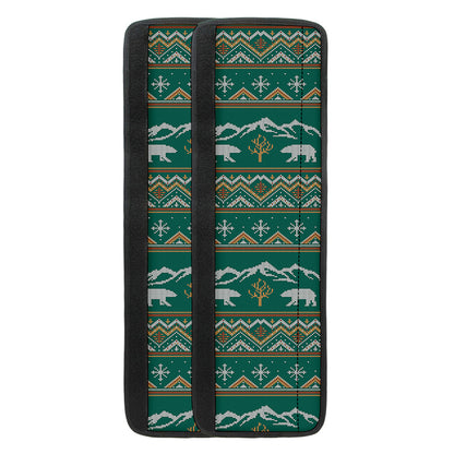 Polar Bear Knitted Pattern Print Refrigerator Handle Covers