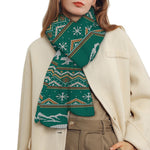 Polar Bear Knitted Pattern Print Scarf