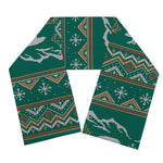 Polar Bear Knitted Pattern Print Scarf