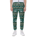 Polar Bear Knitted Pattern Print Joggers