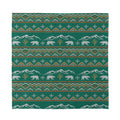 Polar Bear Knitted Pattern Print Silk Bandana