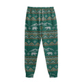 Polar Bear Knitted Pattern Print Sweatpants