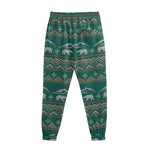 Polar Bear Knitted Pattern Print Sweatpants