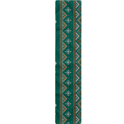 Polar Bear Knitted Pattern Print Table Runner