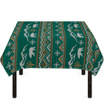 Polar Bear Knitted Pattern Print Tablecloth