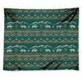 Polar Bear Knitted Pattern Print Tapestry