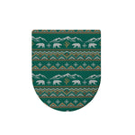Polar Bear Knitted Pattern Print Toilet Lid Cover