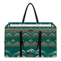 Polar Bear Knitted Pattern Print Utility Tote Bag