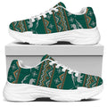Polar Bear Knitted Pattern Print White Chunky Shoes