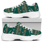 Polar Bear Knitted Pattern Print White Chunky Shoes