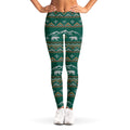 Polar Bear Knitted Pattern Print Women's Leggings