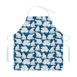 Polar Bear On Ice Pattern Print Adjustable Apron