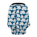 Polar Bear On Ice Pattern Print Baby Seat Cover