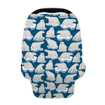 Polar Bear On Ice Pattern Print Baby Seat Cover