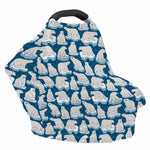 Polar Bear On Ice Pattern Print Baby Seat Cover