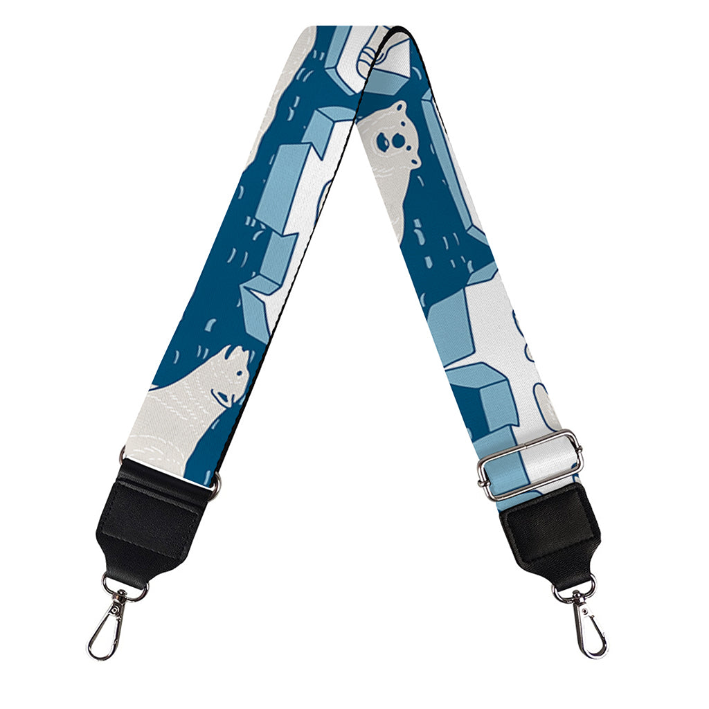 Polar Bear On Ice Pattern Print Bag Strap