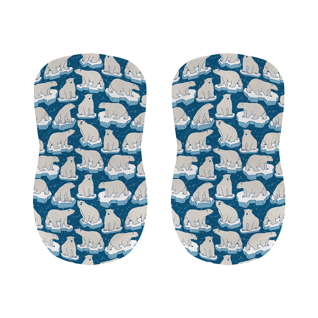 Polar Bear On Ice Pattern Print Bar Stool Covers