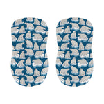 Polar Bear On Ice Pattern Print Bar Stool Covers