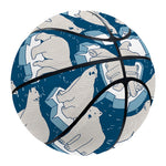 Polar Bear On Ice Pattern Print Basketball