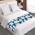 Polar Bear On Ice Pattern Print Bed Runner