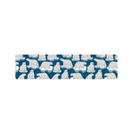 Polar Bear On Ice Pattern Print Bed Runner