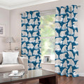Polar Bear On Ice Pattern Print Dimout Grommet Curtains