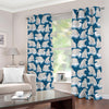 Polar Bear On Ice Pattern Print Blackout Grommet Curtains