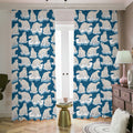 Polar Bear On Ice Pattern Print Dimout Pencil Pleat Curtains