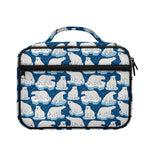 Polar Bear On Ice Pattern Print Briefcase Bible Bag
