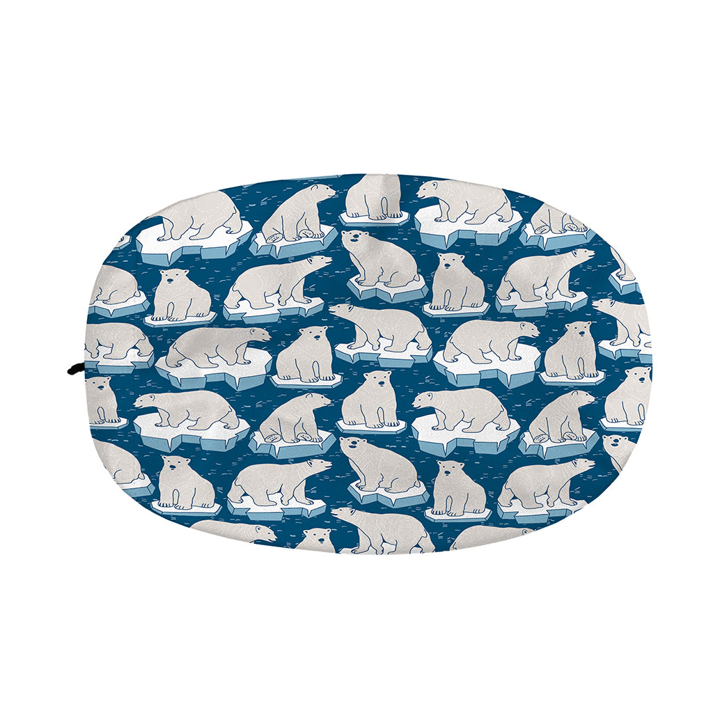 Polar Bear On Ice Pattern Print Car Side Mirror Covers