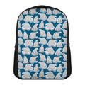 Polar Bear On Ice Pattern Print Casual Backpack
