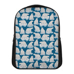 Polar Bear On Ice Pattern Print Casual Backpack