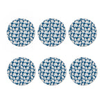 Polar Bear On Ice Pattern Print Coaster Set
