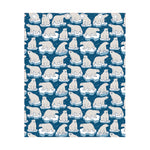 Polar Bear On Ice Pattern Print Curtain