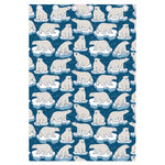 Polar Bear On Ice Pattern Print Curtain