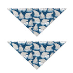Polar Bear On Ice Pattern Print Dog Bandana