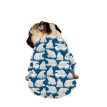 Polar Bear On Ice Pattern Print Dog Zip Up Jacket