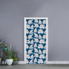 Polar Bear On Ice Pattern Print Door Sticker