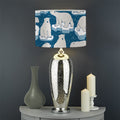 Polar Bear On Ice Pattern Print Drum Lamp Shade