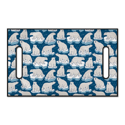 Polar Bear On Ice Pattern Print Golf Cart Seat Cover
