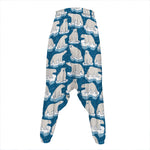 Polar Bear On Ice Pattern Print Hammer Pants