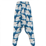 Polar Bear On Ice Pattern Print Hammer Pants