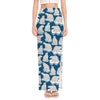 Polar Bear On Ice Pattern Print High Slit Maxi Skirt