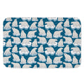Polar Bear On Ice Pattern Print Indoor Door Mat