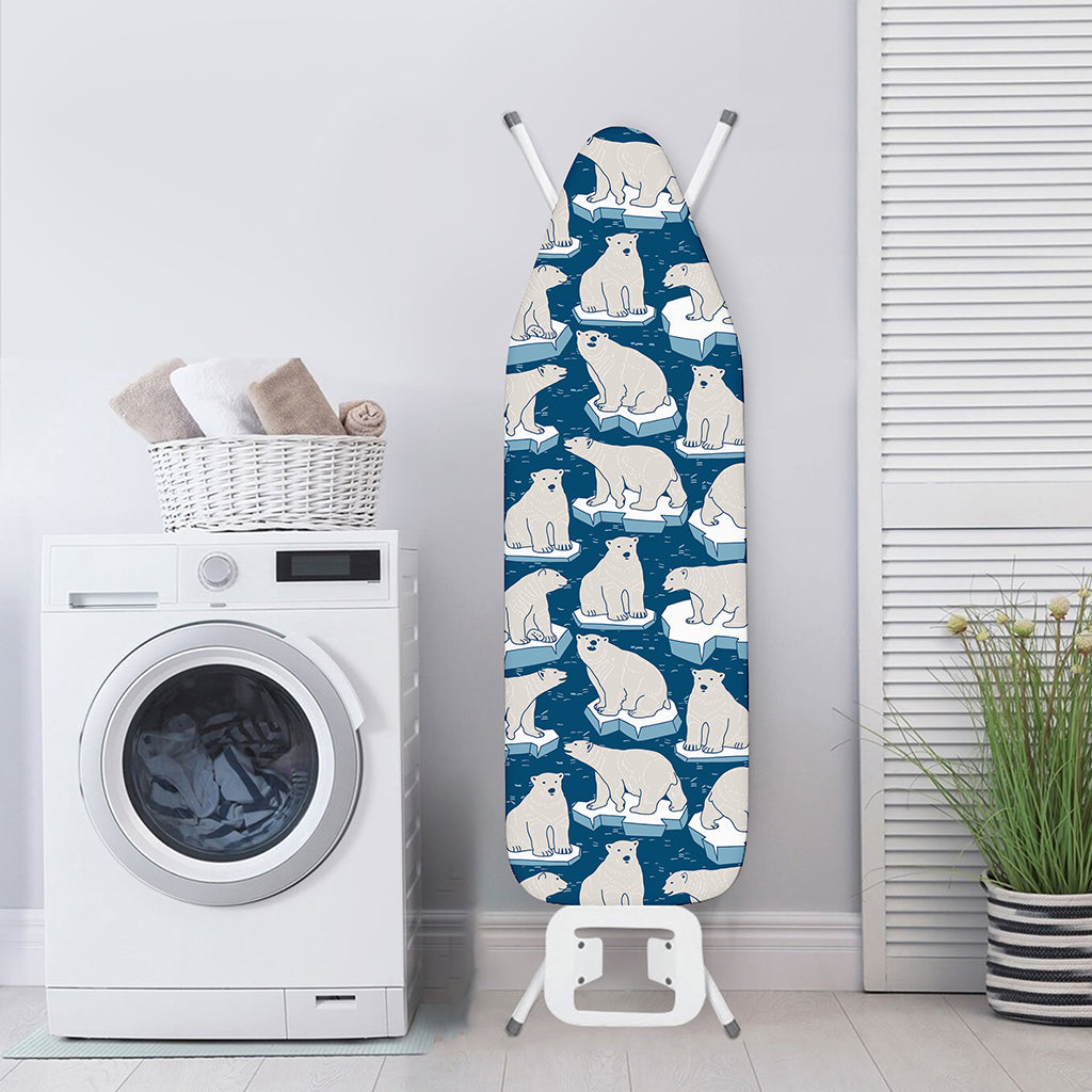 Polar Bear On Ice Pattern Print Ironing Board Cover